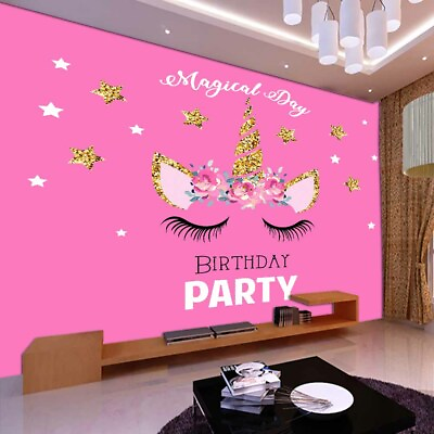 #ad Pink Line Progress 3D Full Wall Mural Photo Wallpaper Printing Home Kids Decor AU $349.99