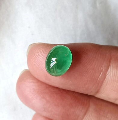 #ad 3.66 Cts Gorgeous Green Natural Emerald Oval Candy Super Fine Quality Loose Cab $204.00
