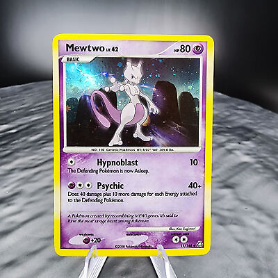 #ad Mewtwo 11 146 Holo Diamond amp; Pearl Legends Awakened LP Pokemon Card 🌟 $17.95