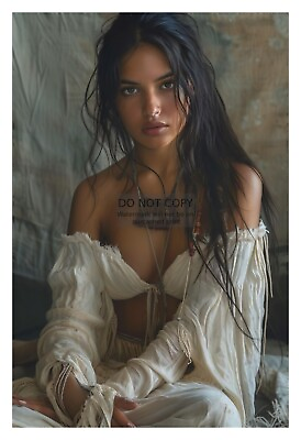 #ad GORGEOUS YOUNG SEXY NATIVE AMERICAN LADY 4X6 FANTASY PHOTO $7.97