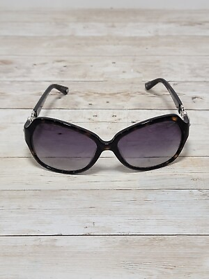 #ad BRIGHTON Black Tortoise Sunglasses Cat Eye Shape Crystal Plated UVA UVB 57 16 $99.99