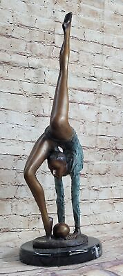 #ad Limited Edition Numbered Special Patina Girl Female Woman Gymnast Genuine gIFT $469.00