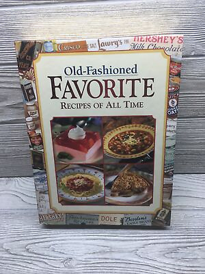 #ad 2003 Cookbook quot;Old Fashioned Favorite Recipes Of All Timequot; Vtg Antique Gold Page $14.99