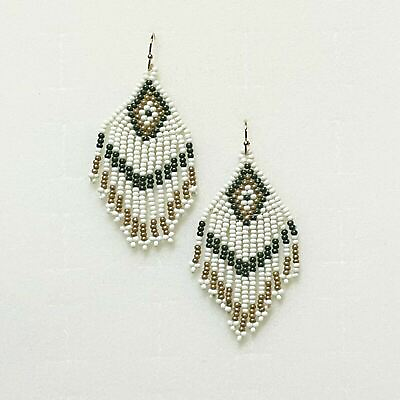 #ad Bohemian Bead Earrings Bead Dangle Gypsy Hippy Ethnic Aztec Chic Earthy Fashion $9.99