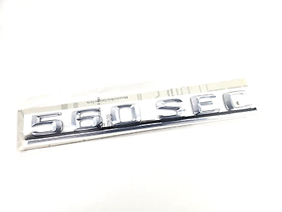 #ad NOS Genuine Mercedes Benz W126 Coupe 560SEC 560 SEC Trunk Lid Chrome Script $279.99