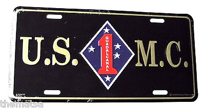 #ad MARINE CORPS 1ST DIVISION CAR TAG LICENSE PLATE $29.99