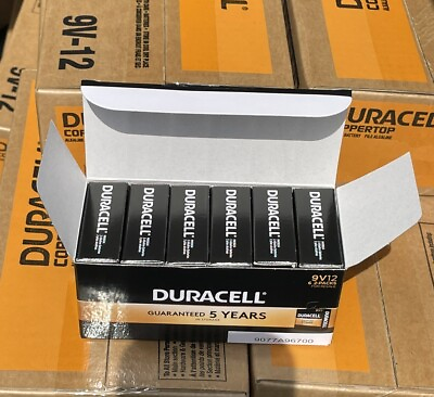 #ad Duracell 9V Batteries Coppertop 12 Count: 6 2pks NEW IN BOX $22.99