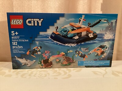 #ad LEGO City Explorer Diving Boat Ocean Building Toy Set 60377 $28.99