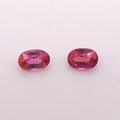 #ad NICE QUALITY UNHEATED RUBY OVAL PAIR 4x6mm 1.20 CTS $960.00