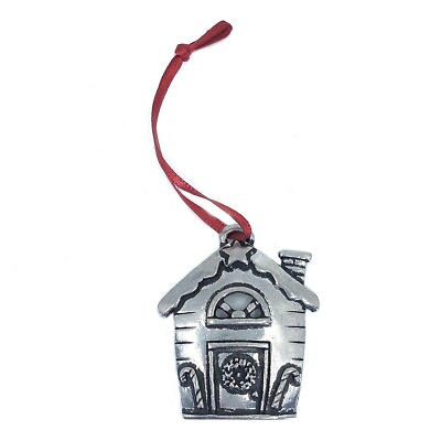 #ad Handmade Solid Pewter Home House Mini Tiny Ornament Christmas Tree Basic Spirit $9.99