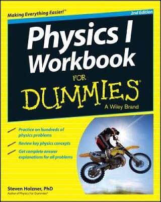 #ad Physics I Workbook For Dummies Paperback By Holzner Steven GOOD $4.40