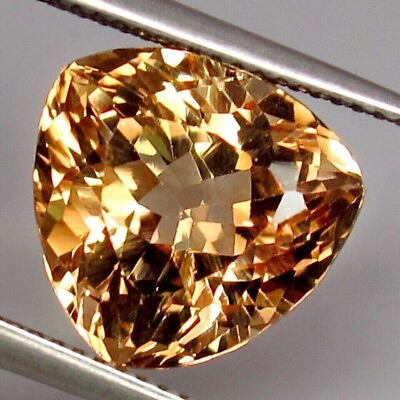 #ad #ad 8 Ct Natural imperial Topaz Trillion Cut Stunning Unheated Certified Gemstone $26.24
