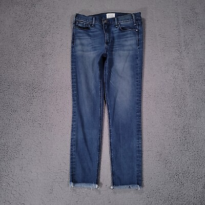 #ad McGuire Jeans Womens 30 Blue High Rise Slim Cut Off Medium Wash Pockets Preppy $19.99