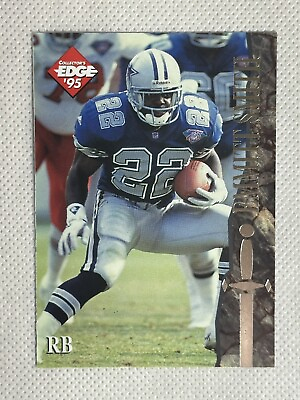 #ad 1995 Collector’s Edge Excalibur Emmitt Smith #93 Football Card Dallas Cowboys $1.99
