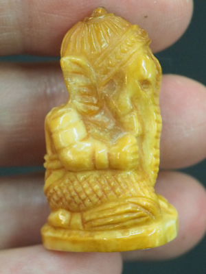 #ad Antique carved ganesh pendant Hand carved Crafted Amulet Statue Lord Of Success $69.99