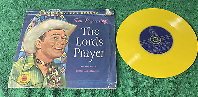 #ad Roy Rogers Dale Evans 6quot; 78 RPM The Lords Prayer Ave Maria Golden Records $10.00