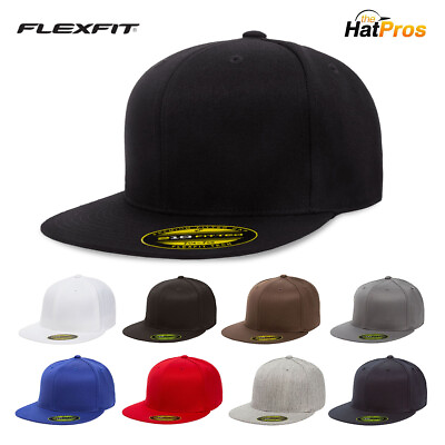 #ad #ad Original Flexfit Flatbill Hat Premium 6210 Fitted Baseball Cap 210 Flat Bill $13.60