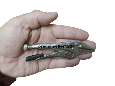 #ad 1 Pc Mini Vice Grip Style Locking Pliers 5quot; Long Needle Nose CHEAPEST ON EBAY $11.95