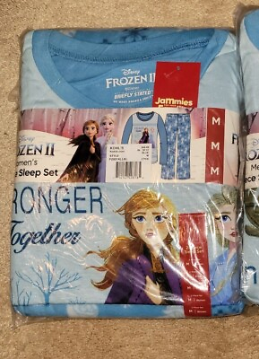 #ad Disney Frozen Pajamas Jammies for women Size Medium M 8 10 $32.99