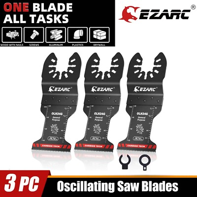 #ad Carbide Oscillating Saw Blades General Purpose Multitool Blade for Metal Nails $23.99