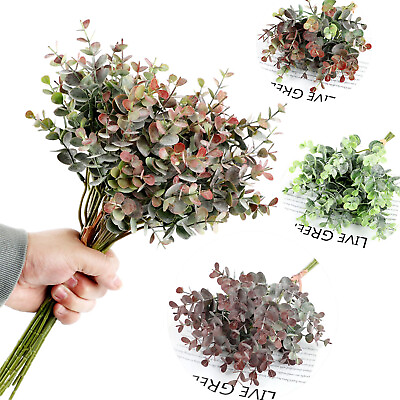 #ad Artificial Eucalyptus Leaf Branch Wedding Home Table Party Decoration DIY Crafts $8.36