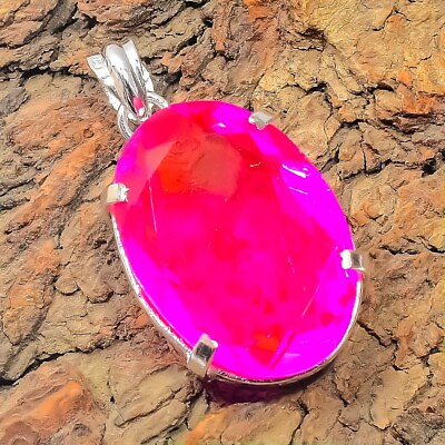 #ad B1 Color Gemstone Handmade 925 Sterling Silver Jewelry Pendant Size 1.5quot; $9.99