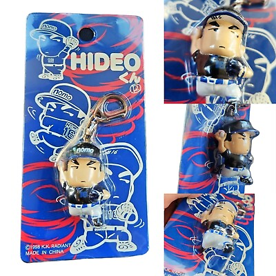 #ad Rare VTG 90s Hideo Nomo K.K Radiant # 16 Baseball merchandise Keychain charm New $34.99