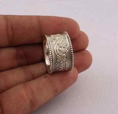 #ad Solid Silver Band Ring 925 Sterling Silver Handmade Ring Silver Ring $6.49