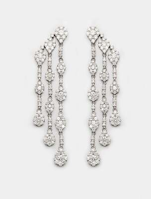 #ad Chandelier Tear Drop Style With Shiny 4.50CT Cubic Zirconia Engagement Earrings $289.99