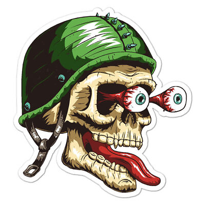 #ad Skull Eyeballs Sticker $3.45