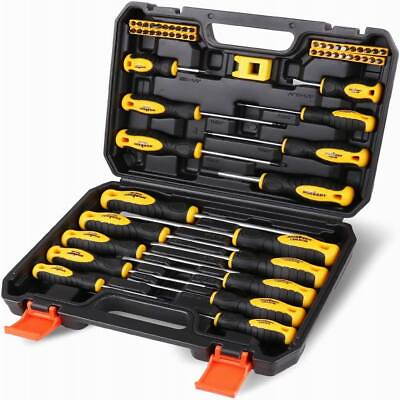 #ad 58 in 1 Magnetic Screwdriver Set Slotted Phillips Torx Pozidriv Hex With Case $29.99