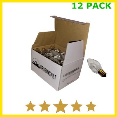 #ad 🔥SALE 12 Pack Candelabra 15W E12 Salt Lamp Oil Heat Scent Night Light Bulb $9.99