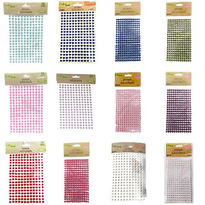 #ad PEARL GEM Stickers Crafter#x27;s Square 3D Scrapbook You Choose Color Set $3.99