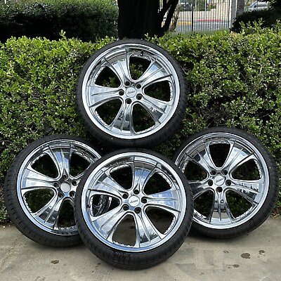 #ad Set of 4 Armano 20x8.5 5x112 Mercedes Audi Chrome Wheels Rims Tires 20quot; Inch $950.00