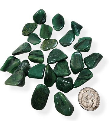 #ad Green Jasper Polished Stones India 39.1 grams $4.99