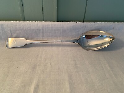 #ad Fleur De Lis Elkington amp; Co 1843 England Silver Plate Serving Spoon 12quot; Flatware $29.00