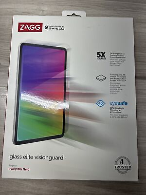 #ad ZAGG InvisibleShield Glass Elite Visionguard Screen Protector for iPad 10th Gen $17.99