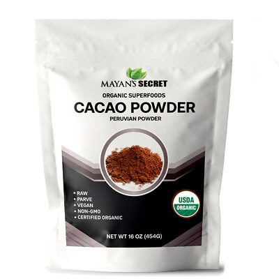 #ad 1 LB 16 OZ USDA Organic Raw Cacao Powder100% Pure ALL NATURALALWAYS FRESH $14.99