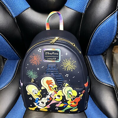 #ad 2024 Disney Parks The Three Los Tres Caballeros Loungefly mini Backpack NWT $99.95