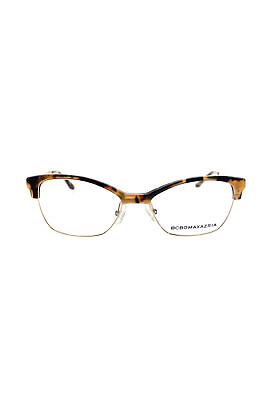 #ad BCBG Max Azria Womens Peyton Faux Tortoise Metal Cat Eye Eyeglass Frames Brown $73.21