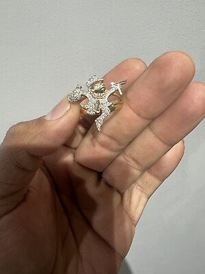 #ad mens 14k gold diamond ring used $900.00