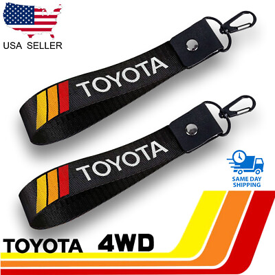 #ad Toyota TRD Stripes Wrist Lanyard Key Fob Ring 2 Pack $15.00