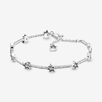 #ad *BRAND NEW* Pandora Moments Sterling Silver Celestial Stars Bracelet 598498C01 $95.00