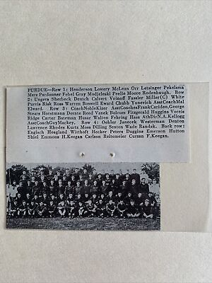 #ad Purdue University Boilermakers 1931 Football Small Team Picture $16.00