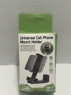 #ad Cell Phone Holder Mount with Clip Universal Rotates Blue Green $5.50