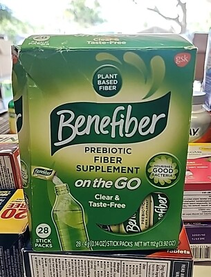 #ad Benefiber Prebiotic Fiber Supplement On The Go 28 Ct Sticks $12.99
