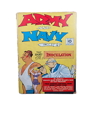 #ad ARMY AND NAVY COMICS #2 SCARCE 1941 HITLER STORY GOLDEN AGE RARE LOW CENSUS HTF $645.00