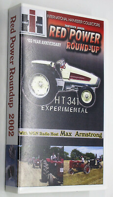 #ad RED POWER ROUND UP 2002 VHS International Harvester HT 341 Experimental Tractor $19.50