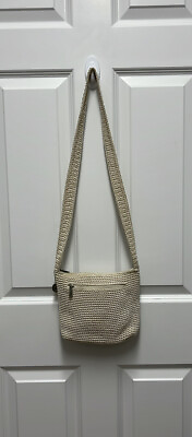 #ad The Sak As If Hobo Bag Natural Crochet Classic Handmade $18.00