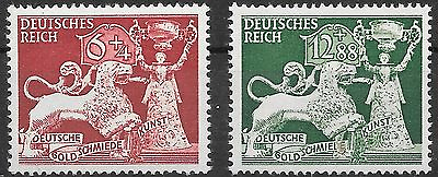 #ad Germany 3rd Reich Mi# 816 817 MH 10th anniversary of Goldsmith 1942 * $1.89